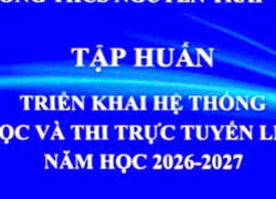 TRƯỜNG THCS NGUYỄN TRÃI TỔ CHỨC TẬP HUẤN...