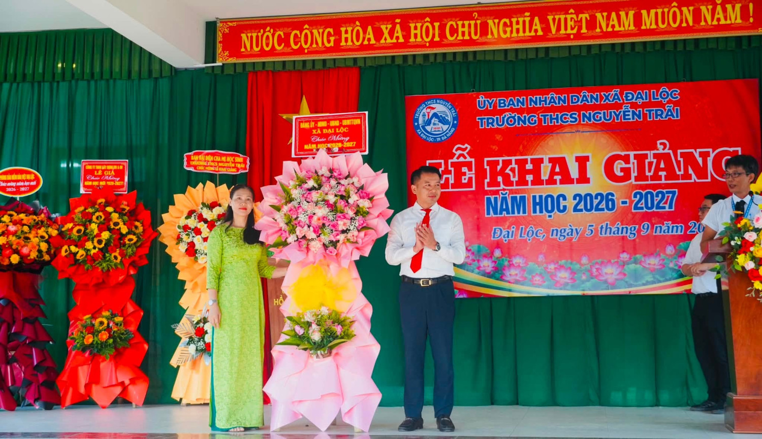 TRƯỜNG THCS NGUYỄN TRÃI RỘN RÀNG ĐÓN CHÀO NĂM HỌC MỚI